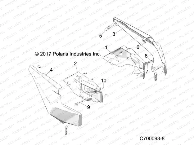 BODY | BODY, REAR FENDERS - Z21S1E99AR/BR (C700093-8)
