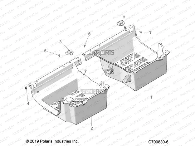 BODY | BODY, REAR FLOOR - G22GMH99AL/BL (C700830-6)