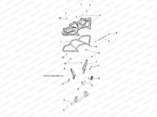 BODY | BODY, REAR RACK - A15SVA85FD (49ATVRACKMTGRR13850SCRAM)