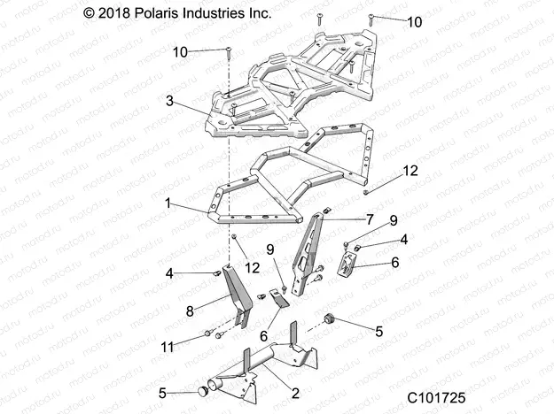 BODY | BODY, REAR RACK - A20SGE95AK (C101725)