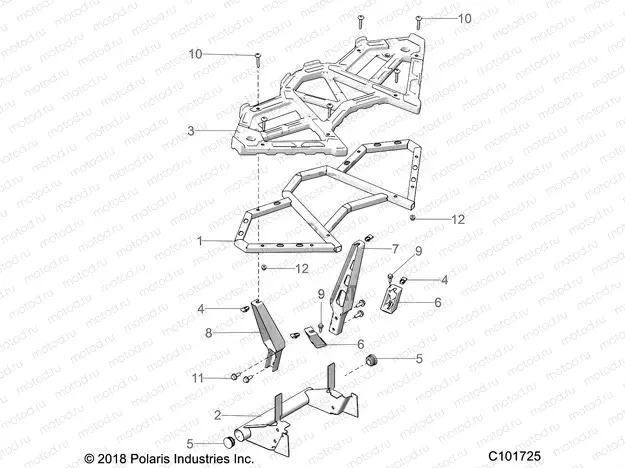 BODY | BODY, REAR RACK - A20SGE95AK (C101725)