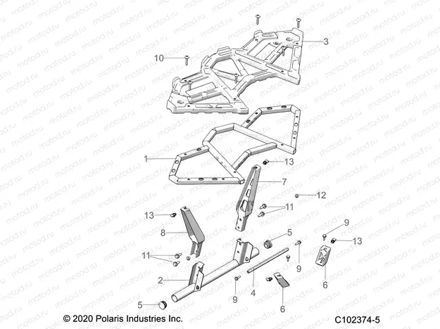 BODY | BODY, REAR RACK - A20SVA85A3 (C102374-5)