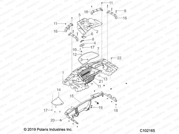 BODY | BODY, REAR RACK - A20SXA85A1/A7/CA1/CA7/E85A9/AF/AP/CA9/CAF/CAP/V85AP/CAP (C102165)