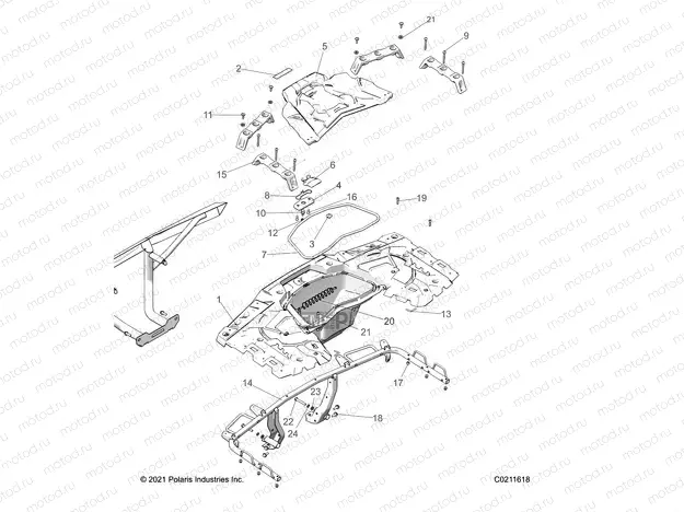 BODY | BODY, REAR RACK - A22SLE95KJ (C0211618)