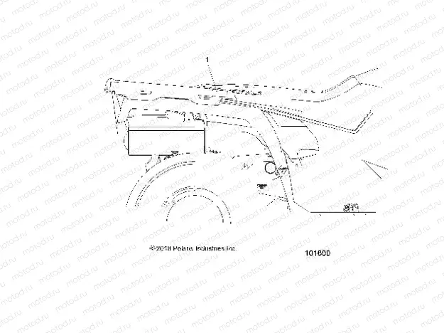 BODY | BODY, REAR RACK ADDITIOINAL RED REFLECTOR - A20SHD57A9 (101600)