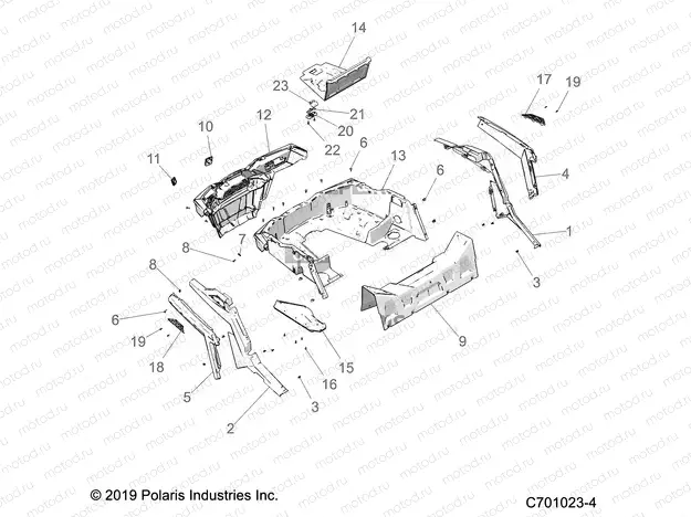 BODY | BODY, REAR RACK AND FENDERS - Z20A5A87B2/E87BP/BK/BX (C701023-4)
