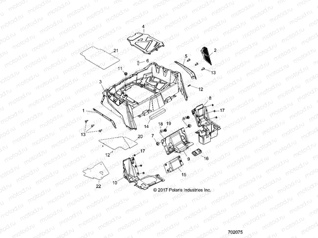 BODY | BODY, REAR RACK and FENDERS - Z20CHA57A2/E57AM (702075)