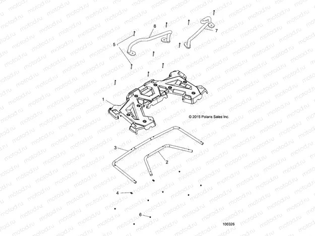 BODY | BODY, REAR RACK and HAND GRIPS - A17SDS57C2/E2 (49ATVRACKMTGRR14SP570TRG)