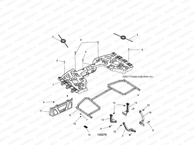 BODY | BODY, REAR RACK ASM. - A19SYE85BH (100076)
