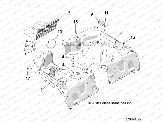 BODY | BODY, REAR RACK - Z22NAS99CZ (C700248-9)