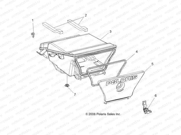 BODY | BODY, REAR STORAGE BOX - A13MB46TH (49ATVSTORAGERR09SP500)