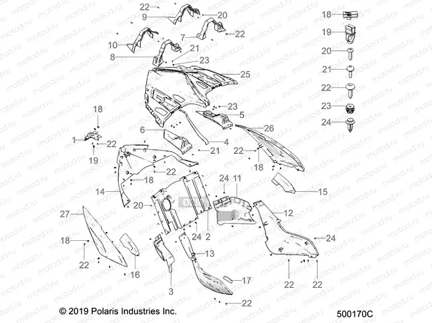 BODY | BODY, REAR - T20AARGB ALL OPTIONS (500170C)