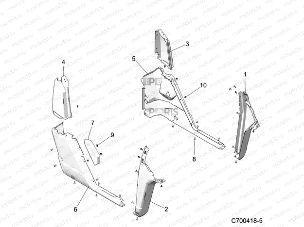 BODY | BODY, ROCKER PANELS - D21BBPD4B4 (C700418-5)
