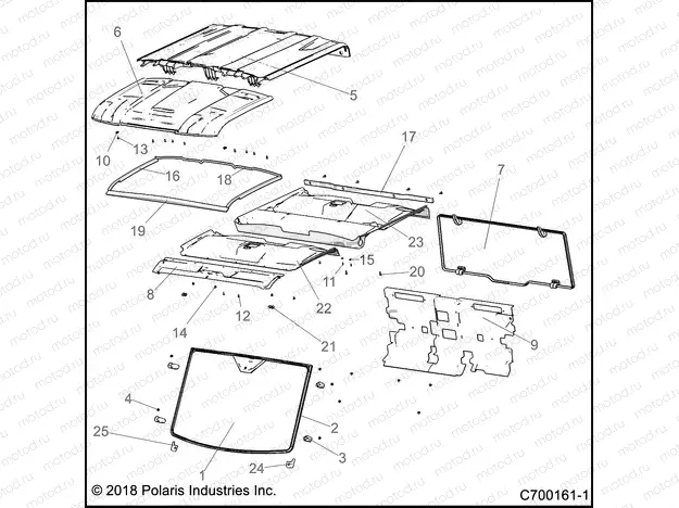 BODY | BODY, ROOF AND CAB - R19RSU99A9/AD/B9/BD (C700161-1)