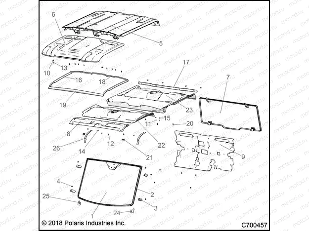 BODY | BODY, ROOF AND CAB - R19RSW99AS/A9/AD/BS/B9/BD (C700457)
