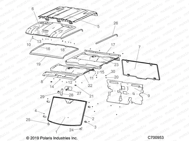 BODY | BODY, ROOF AND CAB - R20RSX99A9/AA/AP/AX/B9/BA/BP/BX (C700953)