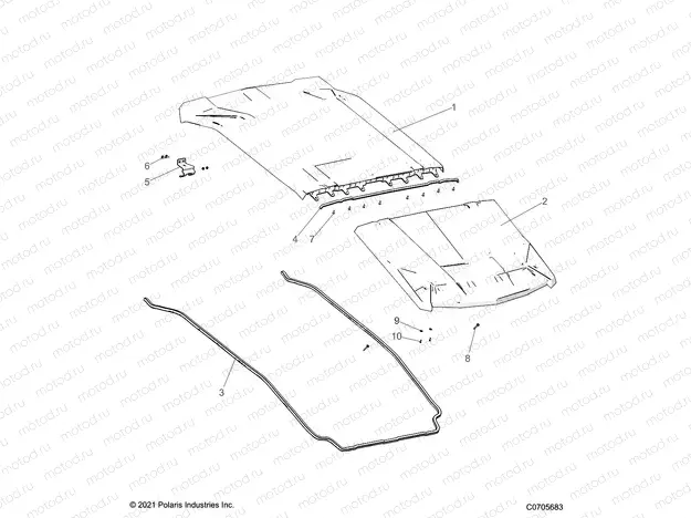 BODY | BODY, ROOF - G22G4E99NP (C0705683)