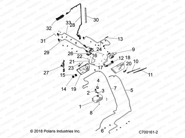 BODY | BODY, ROOF, WATER BOTTLE, WIPER AND HARNESSES - R19RSU99A9/AD/B9/BD (C700161-2)