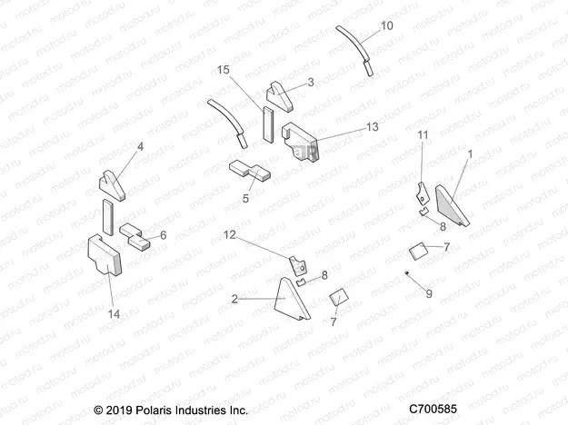 BODY | BODY, SEALING FOAM - R20TAU99AS/AM/AZ/BS/BM/BZ (C700585)