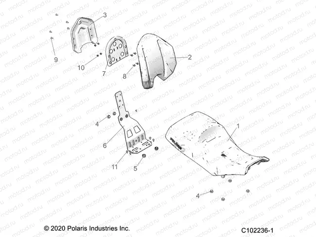 BODY | BODY, SEAT - A23SDE57P4 (C102236-1)