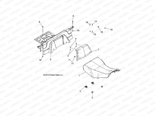 BODY | BODY, SEAT AND BACKREST - A15SUH57AH (49ATVBACKREST14570UTE)
