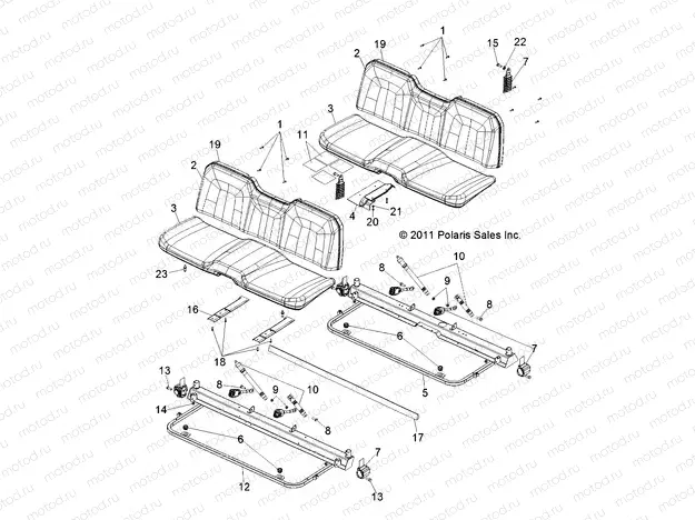 BODY | BODY, SEAT and BASE - R13WH90DG (49RGRSEAT12DCREW)