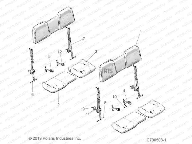 BODY | BODY, SEAT AND SEAT BELTS - D20BEP99A4/B4/GP99A4 (C700508-1)