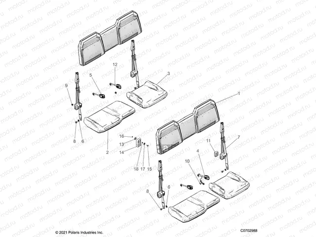 BODY | BODY, SEAT AND SEAT BELTS - D22P4ED4B4/FD4B4 (C0702988)