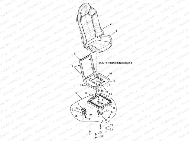BODY | BODY, SEAT ASM. AND SLIDER - R16RGE99A7/AE/AV (49RGRSEAT15RZR900)