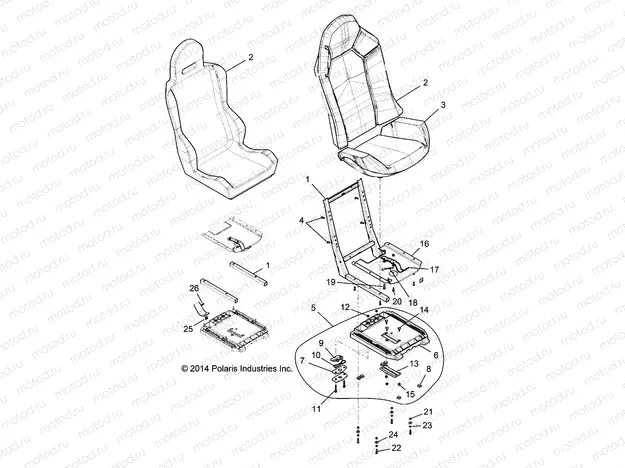 BODY | BODY, SEAT ASM. AND SLIDER - Z15VDE99AT/AL/AV/AW/LP/EW/AO/AP/AZ/NV/NW/K99AA/AU (49RGRSEAT151000)
