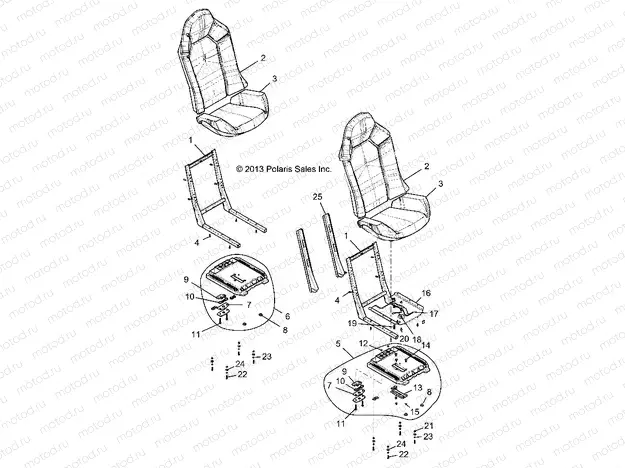 BODY | BODY, SEAT ASM. AND SLIDER - Z15VFE99AT/AV/AP (49RGRSEAT1410004)