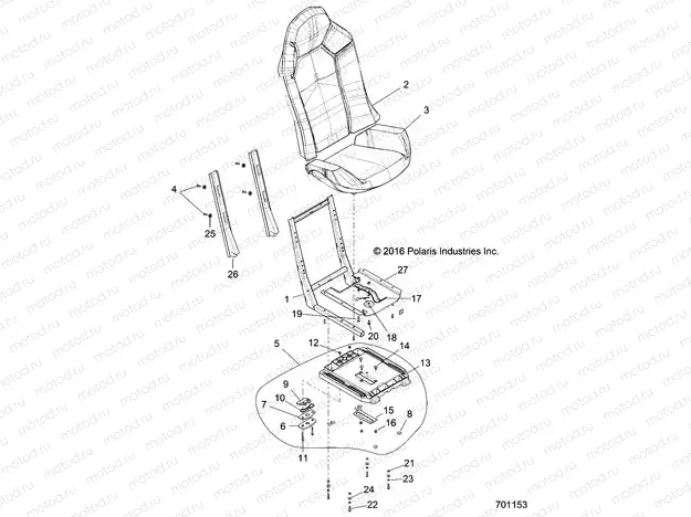 BODY | BODY, SEAT ASM. AND SLIDER - Z20A4E99AH/LH (701153)