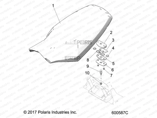 BODY | BODY, SEAT ASM., DRIVER - S20FJB8/FJE8/FJP8 ALL OPTIONS (600587C)