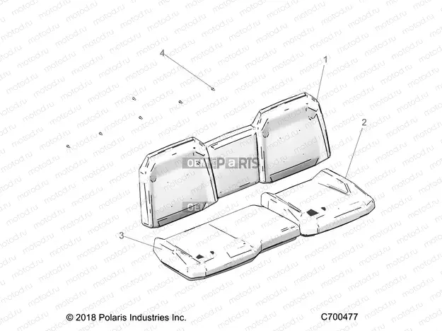 BODY | BODY, SEAT ASM. REAR - R20RSU99A/B (C700477)