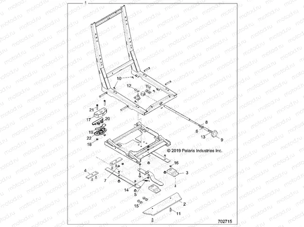 BODY | BODY, SEAT BASE ADJUSTER, TRACTOR - Z20NAS99CC (702715)