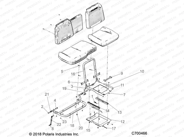 BODY | BODY, SEAT BASE AND SLIDER - R19RRU99/A/B (C700466)