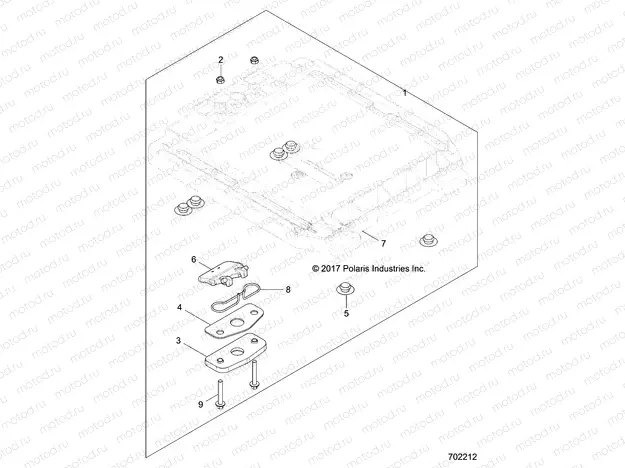 BODY | BODY, SEAT BASE, PASSENGER, TRACTOR - Z20NAS99CC (702212)