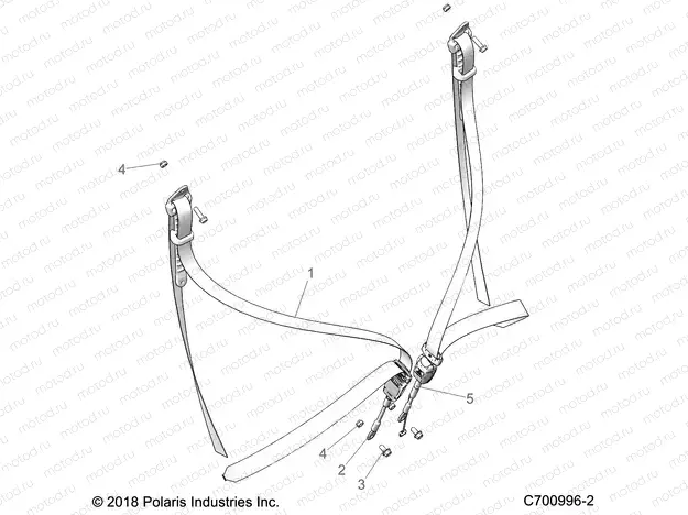 BODY | BODY, SEAT BELT AND MOUNTING, TRACTOR - Z21NAS99CG (C700996-2)
