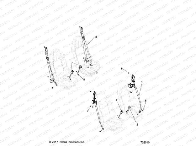 BODY | BODY, SEAT BELT MOUNTING - G20G4P99AX/LX (702010)