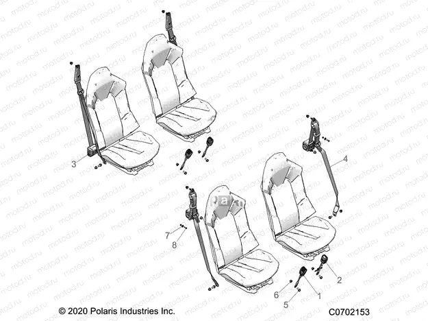 BODY | BODY, SEAT BELT MOUNTING - G22G4E99NP (C0702153)