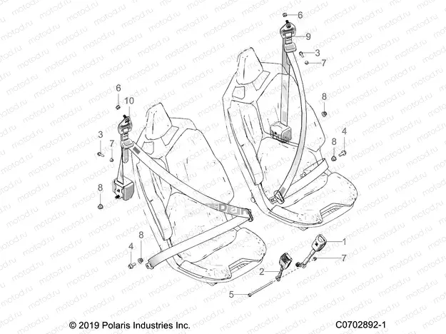 BODY | BODY, SEAT BELT MOUNTING, STANDARD - Z20RAE92AH/BH/AT/BT (C0702892-1)