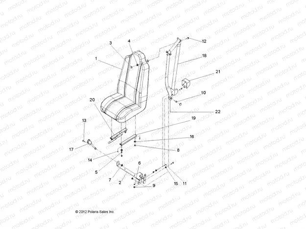 BODY | BODY, SEAT, BUCKET, 4 PASSENGER - L13G4A/L13G4S (49GEMBODY13BSEAT)