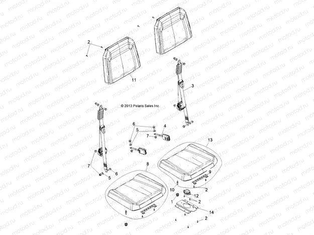 BODY | BODY, SEAT - D131L9JDJ/2M9JDJ (49BRUTUSSEAT13LM)