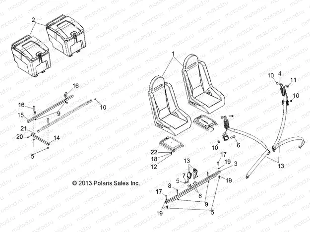 BODY | BODY, SEAT, MOUNTING and BELTS - R13XT9EAL (49RGRSEAT13JAGX)