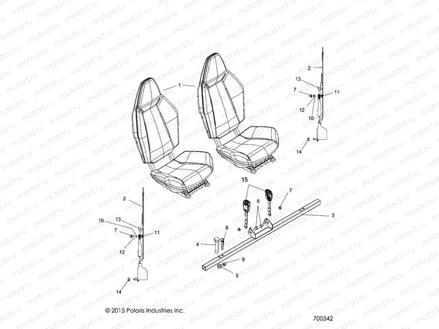 BODY | BODY, SEAT MOUNTING and BELTS - Z16VHA57A2/EAK/AS (700342)