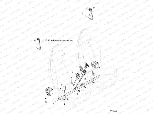 BODY | BODY, SEAT MOUNTING and BELTS - Z18VHA57B2 (701240)