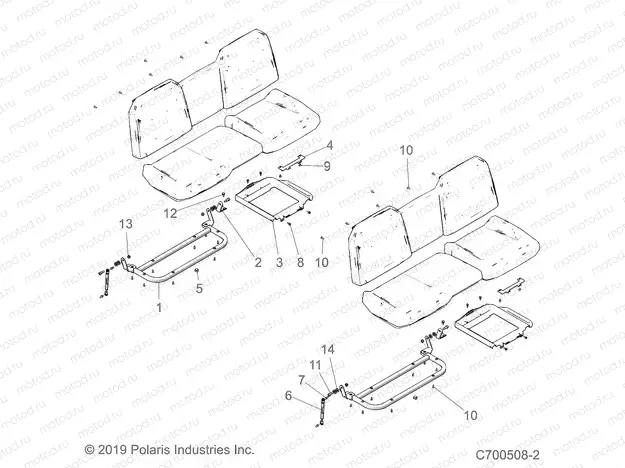 BODY | BODY, SEAT MOUNTING - D20BEP99A4/B4/GP99A4 (C700508-2)