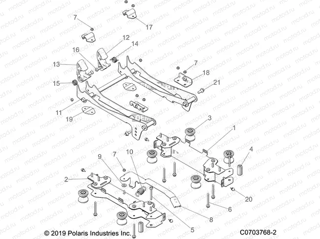 BODY | BODY, SEAT MOUNTING, FRONT - Z21R4F92AH/BH (C0703768-2)