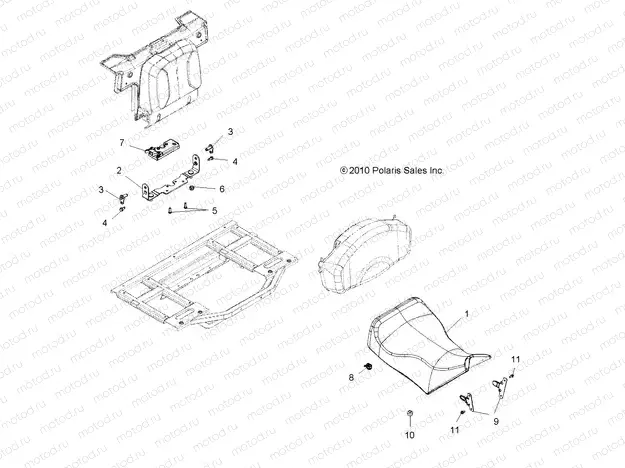 BODY | BODY, SEAT, OPERATOR - A13TN55FA (49ATVSEAT11SPX2550)