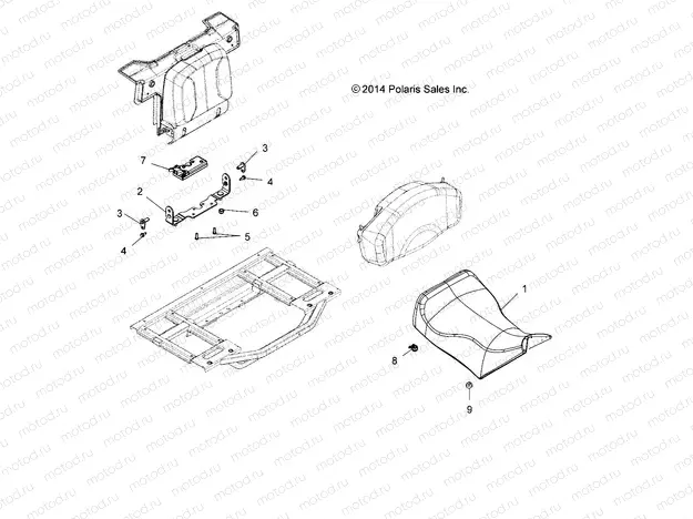 BODY | BODY, SEAT, OPERATOR - A22SWE57F1/S57C1/C2/C5 (49ATVSEAT15570X2)